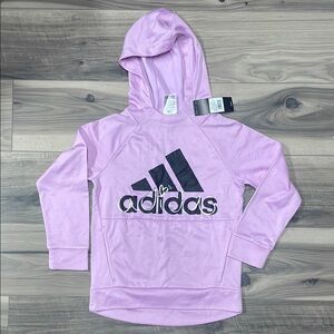 Adidas Girls' Lavender Hoodie with Logo